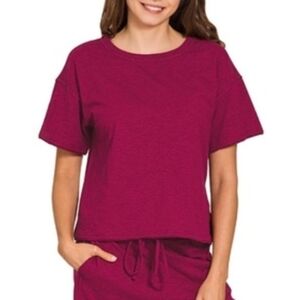 Zenana Outfitters Cabernet Tee